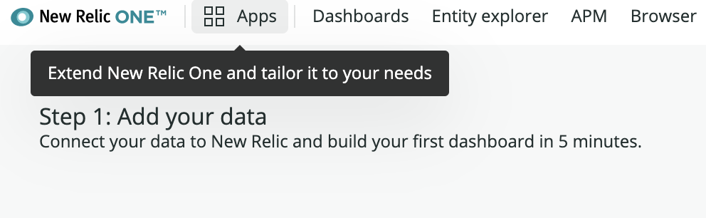 New Relic One Apps