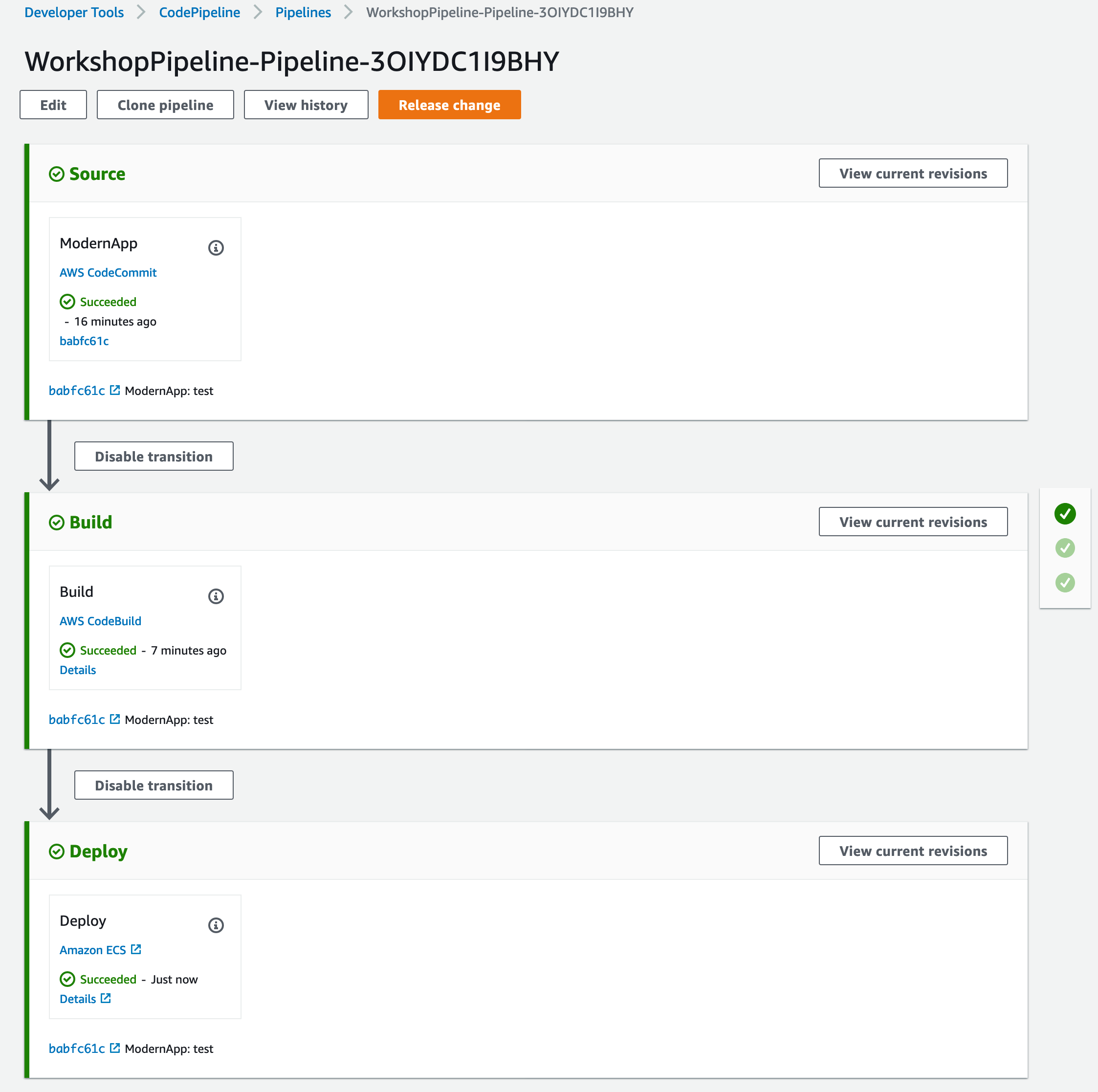 CodePipeline View