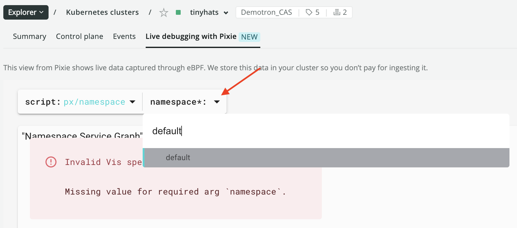 select_namespace